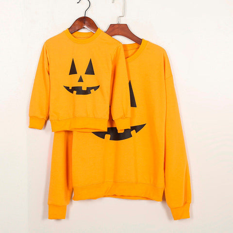 T-shirt Halloween Pumpkin Printed Blouse
