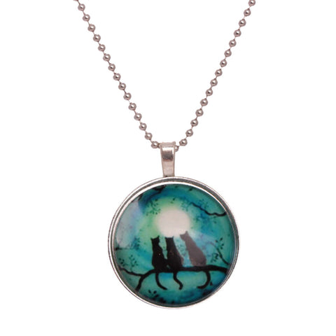 Noctilucent Halloween Cat Necklace
