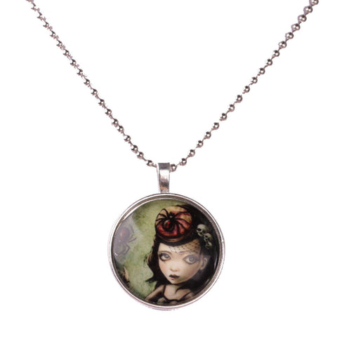 Noctilucent Halloween Cabochon Necklace