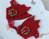 Halloween Devil Wings Anklet Red