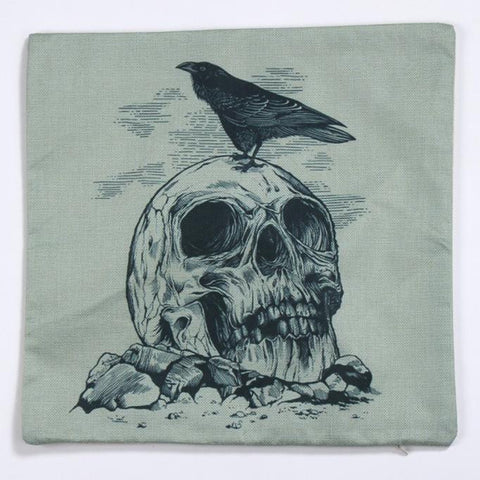 Halloween Skull Pillow