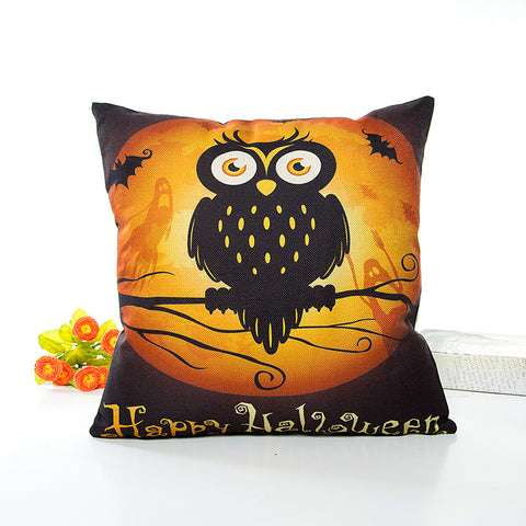 Happy Halloween Owl Pillow