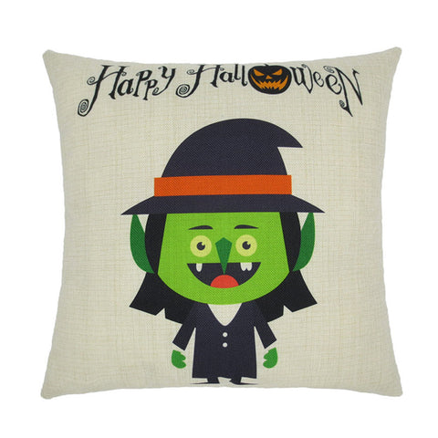 Happy Halloween Cartoon Pillow