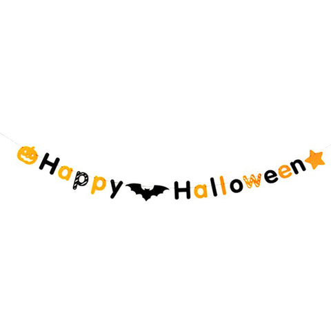 Happy Halloween Bat Banner