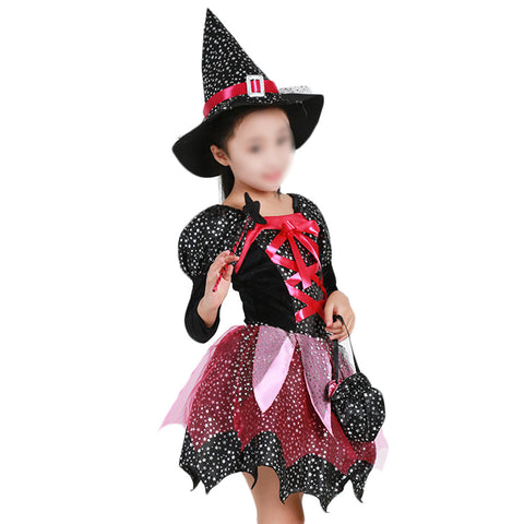 Halloween Witch Clothes Costume for Kids