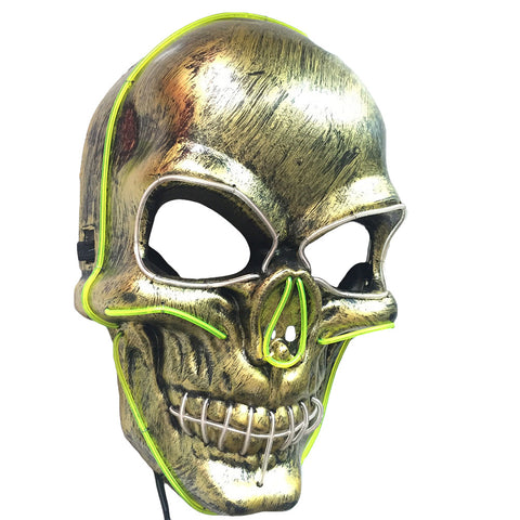 El Cold Light Glowing Skull Mask