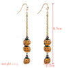 Halloween Pumpkin Shape Long Earrings