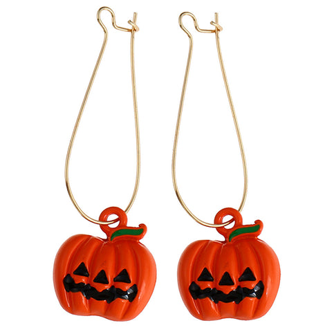 Halloween Pumpkin Pattern Earring