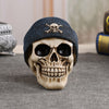 Halloween Skull with Hat Skeleton Decoration