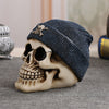 Halloween Skull with Hat Skeleton Decoration