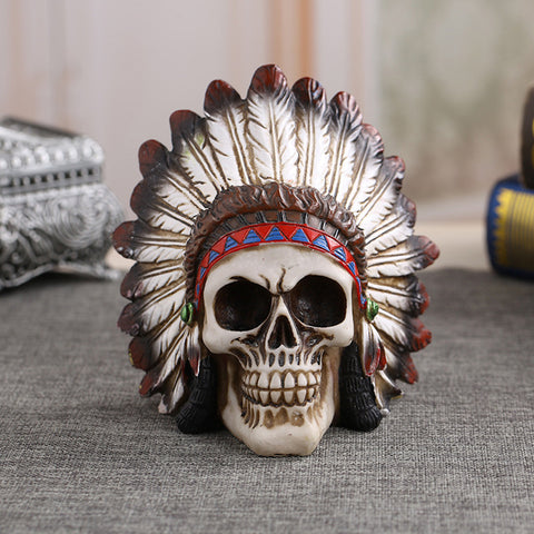 Halloween Indian Skull Decoration