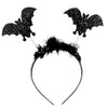Black Glitter Bat Halloween Headband
