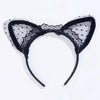 Lace Cat Ears Halloween Headband Lace