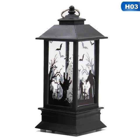 Mini Halloween Light Lamp Pumpkin Castle