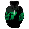 Men Women Green Mode 3D Sweatshirt
