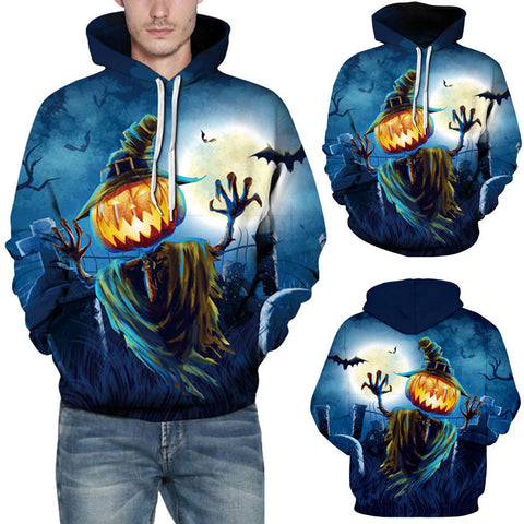 Men Halloween 3D Printing Sweatshirt