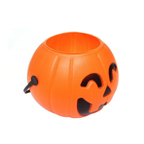 Portable Pumpkin Bucket with 1 LED Light