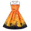 Women O-Neck Sleeveless Halloween Vintage