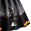Women Short Sleeve A Line Pumpkin Halloween