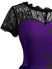Women Short Sleeve A Line Pumpkin Halloween