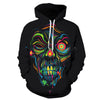 Halloween Women Men Color Skeleton 3D Sweatshirt
