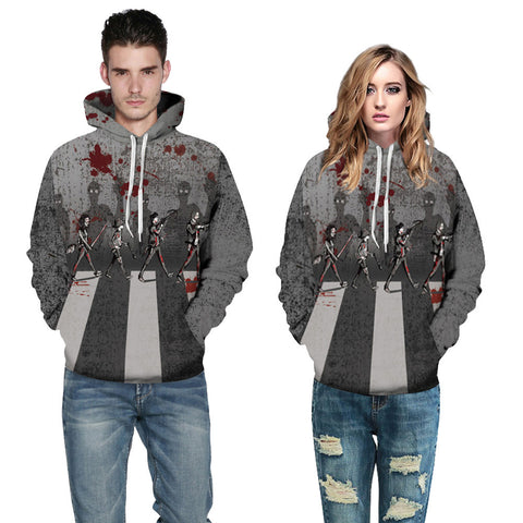 Halloween Skeleton 3D Print Sweatshirt