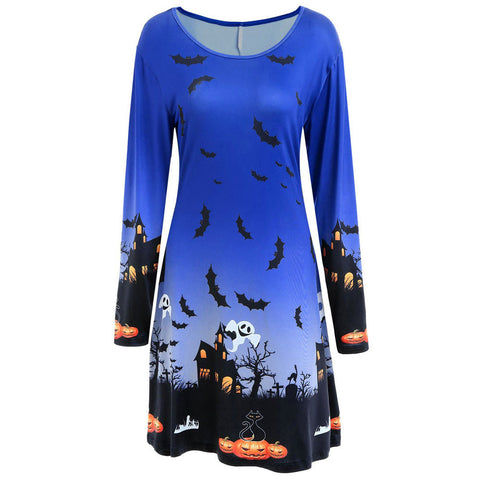 Womens Halloween Evening Prom Costume Dress
