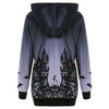 Women Hooded Halloween Witch Bat Sweatshirt