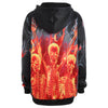 Women Halloween Skeleton Fire Sweatshirt