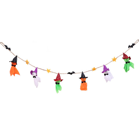Halloween Prop Garland Pumpkin Flag