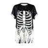 Halloween Skull Letter Women T-Shirt