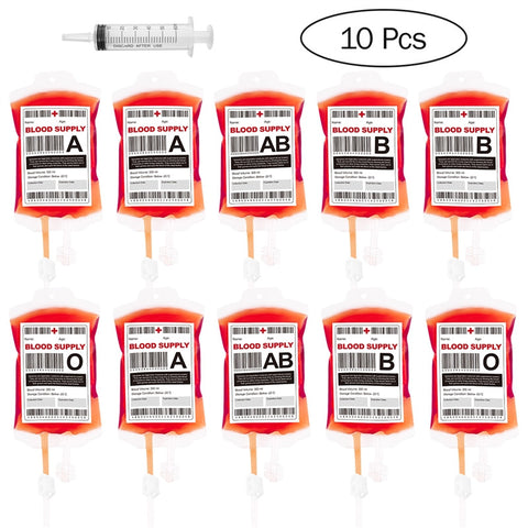 Halloween Reusable Blood Bag Set