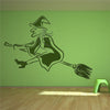 Halloween High Heel Witch Flying Wall Stickers