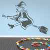 Halloween High Heel Witch Flying Wall Stickers