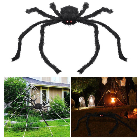 Halloween Spider Giant with LED Glowing Eyes