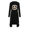 Women High Hooded Pumpkin Dress Halloween